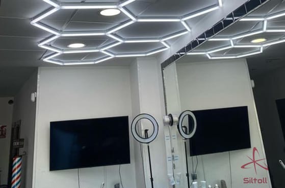 hexagon LED lights for shop
