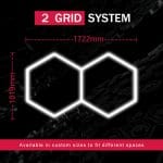 2 Hexagon Barber Shop Lights For Ceiling Light