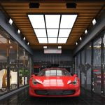 DIY drop ceiling light panels for studio basement light