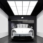 Ceiling lighting panels for auto repair showroom light