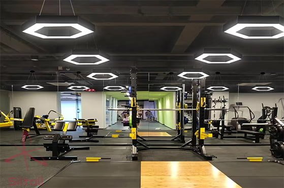 hexagon LED office lights
