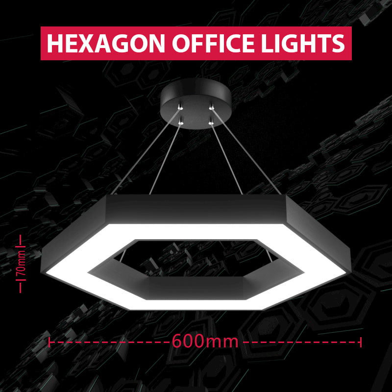hexagon LED office lights hexagon LED office lights
