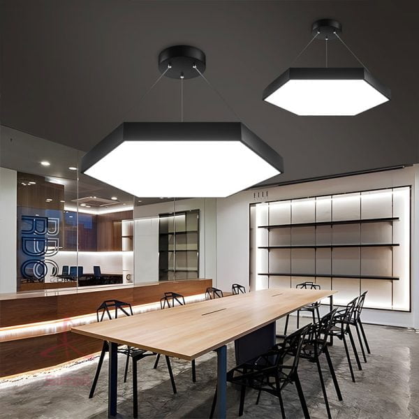 LED Hexagon Werkstatt Decken Beleuchtung 4000K Office main image 1