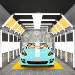 Tunnel lights for auto detailing shop exhibition light