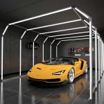 Factory light tunnels for garage car showroom light