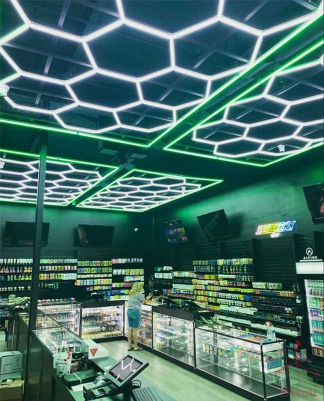 Hexagon LED Lights For Shop A Stylish Solution