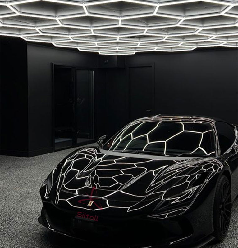 Hexagon Best Garage Lighting For Detailing Bright