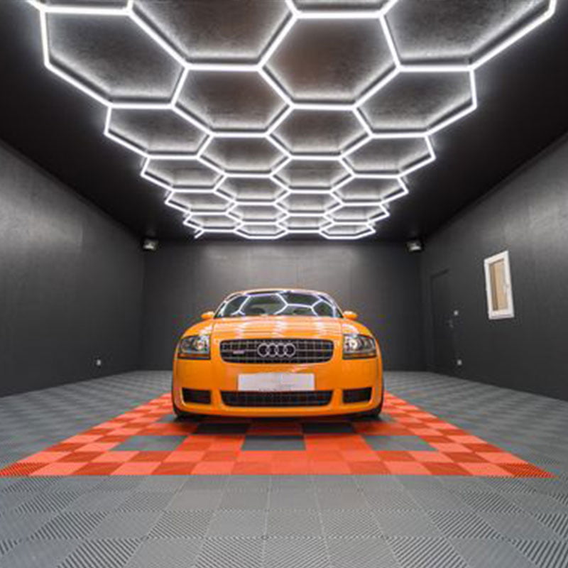 Garage Hexagon LED Lights Create A Chic Atmosphere